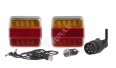 Set lămpi magnetice fără fir LED pătrate 12V baterii Li-ion 106x98mm 7